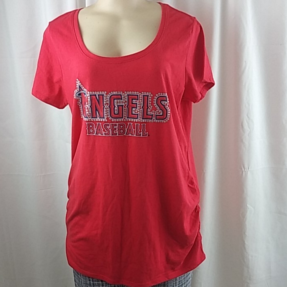 Motherhood Angels Baseball Maternity Tee